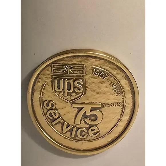 UPS 75 Years Service Commemorative Mug With Gold Trim By Waechtersbach W Germany - Picture 2 of 9